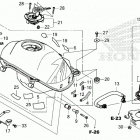 CRF300LR AC Топливный бак