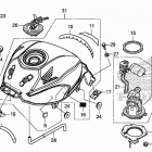 CBR300R Топливный бак