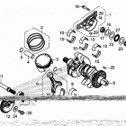 CRF1100D 2AC Коленчатый вал и поршни