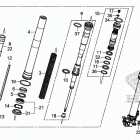CRF450RL AC Передняя вилка