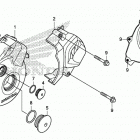 CRF125F A Крышка картера левая