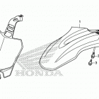 CRF50F AC Переднее крыло