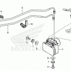 NC750XD AC Abs modulator@brake pipe