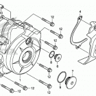 CRF110F A Крышка картера левая