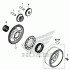 CRF1100D 2AC Муфта стартера