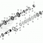 GL1800 3AC Transmission (mainshaft)