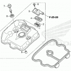 CRF300LR AC Крышка головки цилиндров