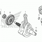 CBR300R Коленчатый вал и поршни