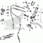 CRF150R AC Рычаги,тросы и рулевые переключатели