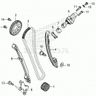 CMX1100D AC Цепь ГРМ и натяжитель