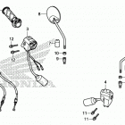 C125A Рулевые переключатели &тросы & Зеркала