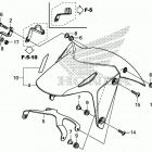CB500FA Переднее крыло