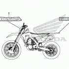 CRF450X AC Наклейки