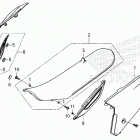 CRF450R AC Сидение и обтекатели сидения