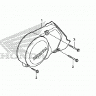 CRF50F AC Крышка картера левая