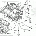 CBR600RR 6A Картер двигателя
