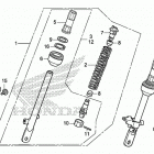 CRF50F AC Передние аммортизаторы
