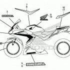 CBR500RA Наклейки