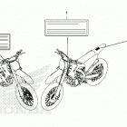 CRF450R AC Предупредительные таблички