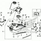CRF110F A Топливный бак