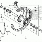 CRF450X AC Переднее колесо