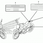 CRF50F AC Предупредительные таблички