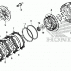 CRF250F A Сцепление