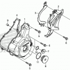 CRF250F A Крышка картера левая