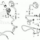 CMX300 AC Рычаги,тросы и рулевые переключатели