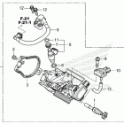 CRF450R AC Корпус Дросселя