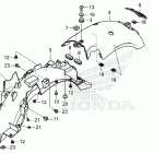 CT125A AC Задний бампер