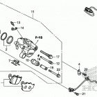 CB500FA Задний суппорт