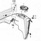 CRF450RL AC Кожух бака