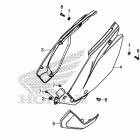 CRF110F A Боковые обтекатели