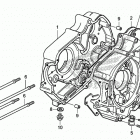 CRF50F AC Картер двигателя