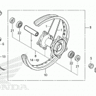CRF300LR AC Переднее колесо