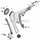 CRF1100D 2AC Цепь ГРМ и натяжитель