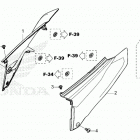 CRF300LR AC Боковые обтекатели