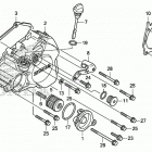 CRF150R AC Крышка картера левая