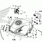 CB500FA Топливный бак и насос