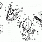 CB500X Upper cover@windscreen