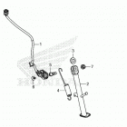 CB650RA AC Подножка