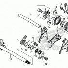 CBR500RA Вилка переключения передач
