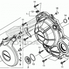 CMX500 A Крышка картера правая