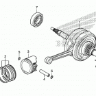 CRF110F A Коленчатый вал и поршни