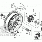 CB500FA Переднее колесо