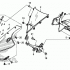 CBR300R Верхний обтекатель
