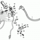CRF110F A Рычаги,тросы и рулевые переключатели