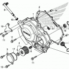 CRF250F A Крышка картера правая