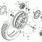 CMX300 AC Переднее колесо